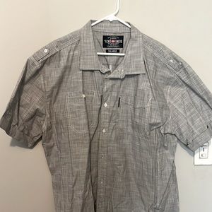 ECKO Unlimited short sleeve button up. Grey 3XL